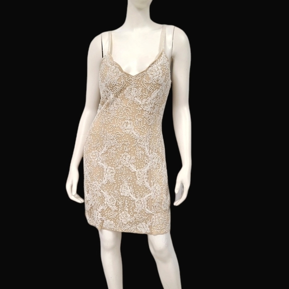 JOVANI Off White Hand Beaded Dress size 12 FREE SHIPPING - Picture 4 of 8